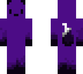 fluffy purple cat - (looks fluffy when you view it)