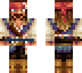 jack sparrow [for 3d skin mod]