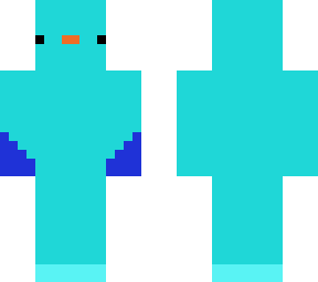 simple blue axolotl