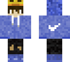 boy with crown and nike hoodie
