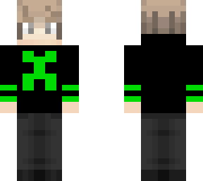 cool boy with creeper hoodie