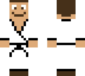 martial arts (karate) dress skin (outerbody) & black dress inside