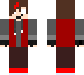 my tiktok gacha character as a minecraft character (without hood)