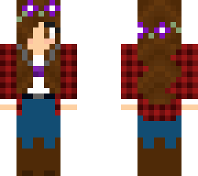 country girl with amethyst necklace