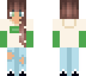 green jumper girl