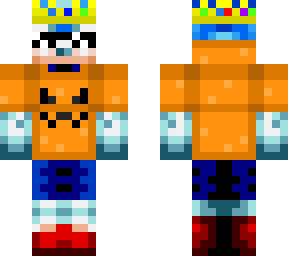halloween sonic with technoblade crown and sunglasses