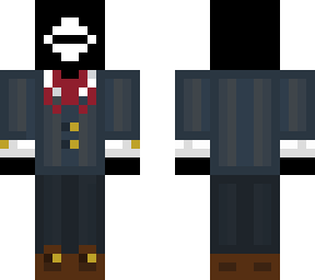 one eye and suit