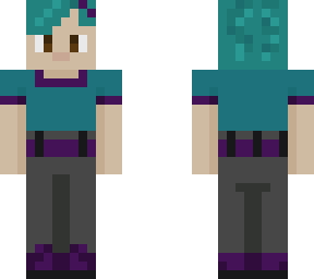 simple teal and purple