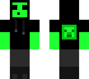 slime in black hoodie (neon)