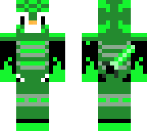 warrior penguin (emerald)