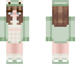 frog hat brunette