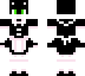 my skin in a maid dress