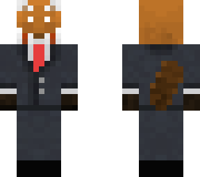 red panda in suit