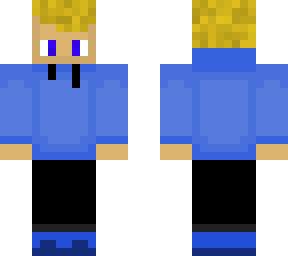 blue hoodie