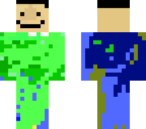 creative green and blue