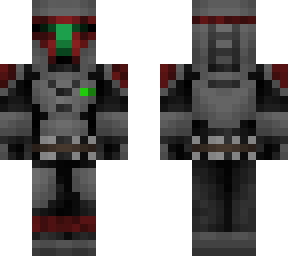 custom green & maroon mandalorian