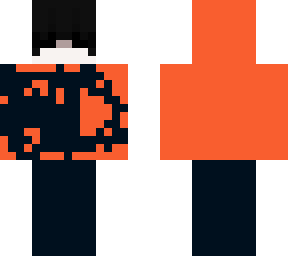eboy with orange camo hoodie