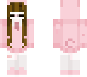 girl pig pink brunette