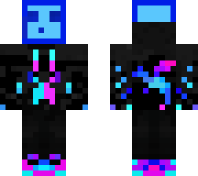 neon ice slime skin