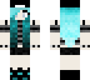 blue haired girl