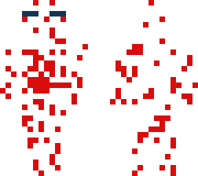 creepe horror skin white