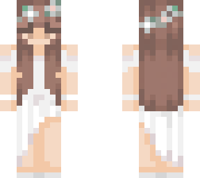 cute girl in white dress (redesign of kitpixel's)