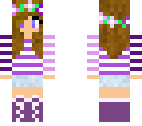 cute purple girl (short hair)