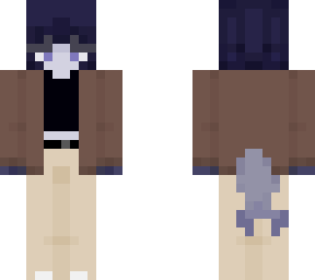 fish woman brown jacket