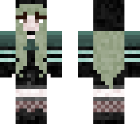 green hair emo girl