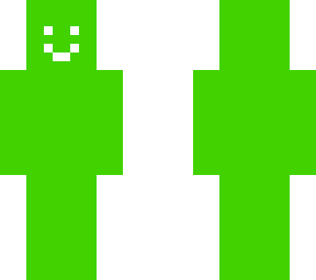 layered smiley face green/white