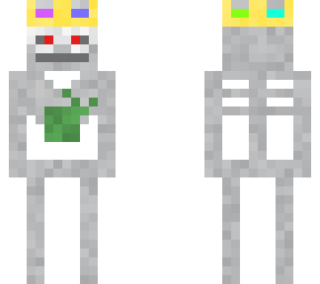 skeleton king with green heart