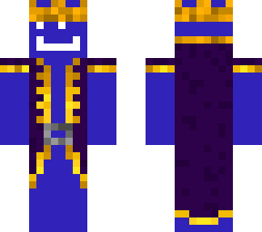 blue king smiley