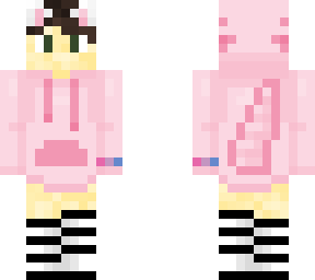 femboy with cat ears, an axolotl hoodie and a bi bracelet