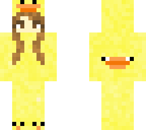 girl in ducky hoodie