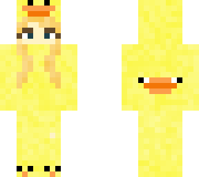 girl in ducky hoodie