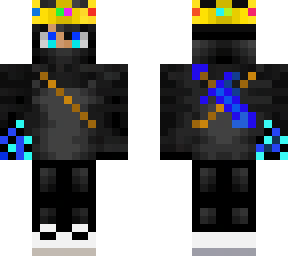 king with diamond sword on back