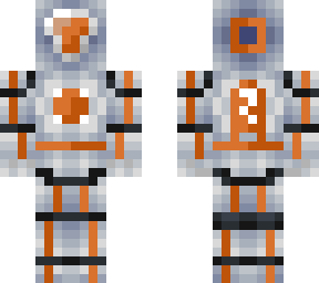 orange space robot