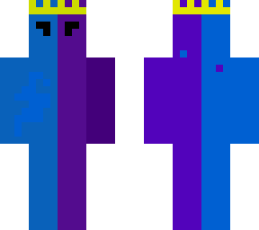 purple and blue