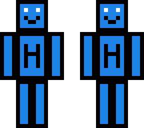 simple blue skin
