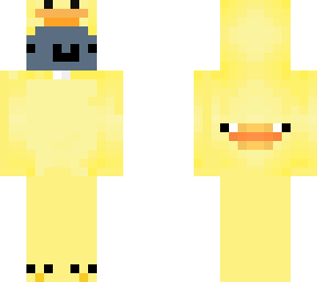 skin person in ducky suit