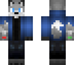 wolf with jacket