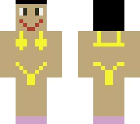 yellow bikini skin
