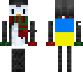 cute penguin with ukraine flag remake