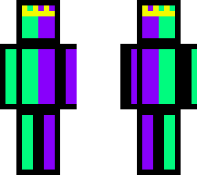 green and purple