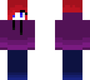 violet hoodie girl