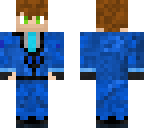 blue suit