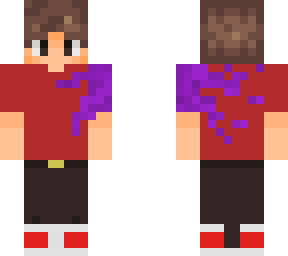 boy with purple splat | Minecraft Skin