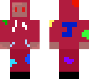 dark red hoodie robot