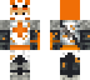 no mask orange knight