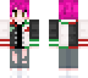 nonbinary person with pink hair